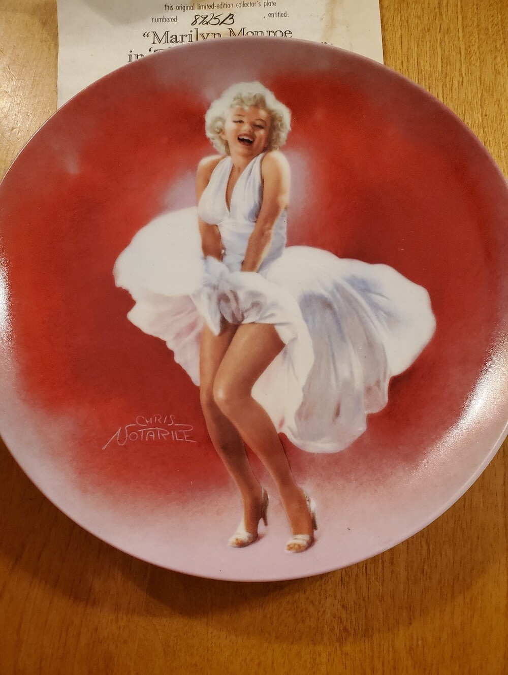 Delphi "Marilyn Monroe in 'The Seven Year Itch' " Collector Plate 1990 COA